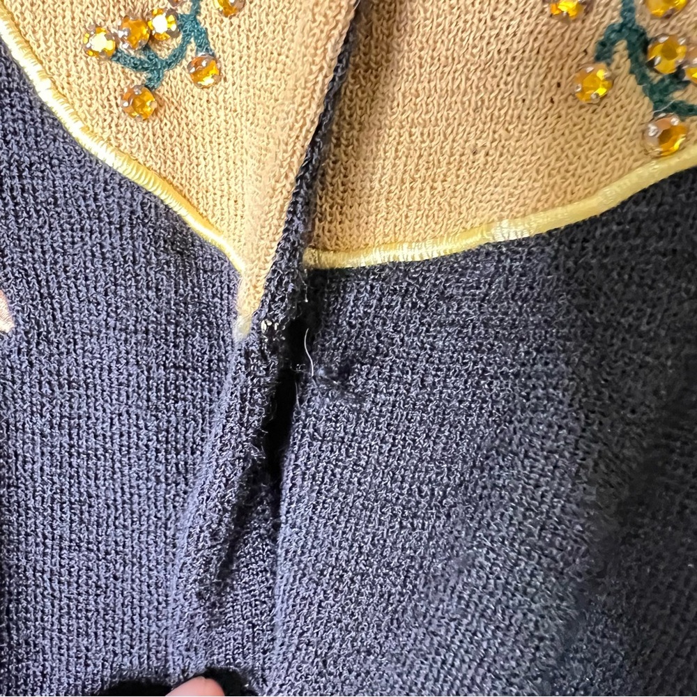Double D Ranch Button Front Beaded Cardigan Sweater - Picture 3 of 8